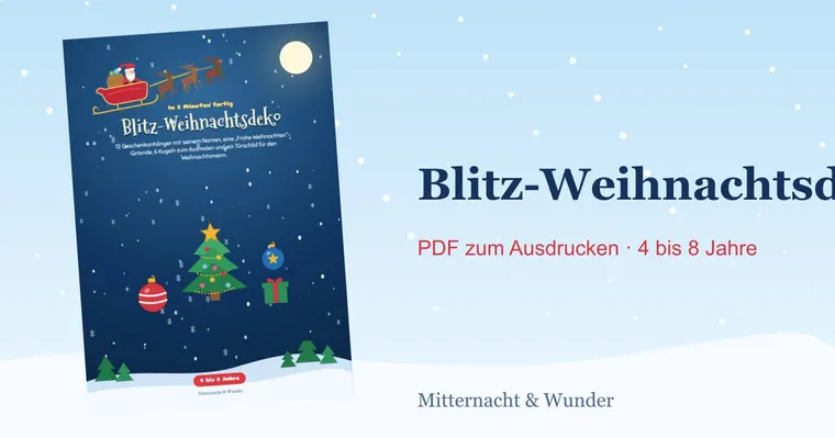 Blitz-Weihnachtsdeko : Blitz-Weihnachtsdeko