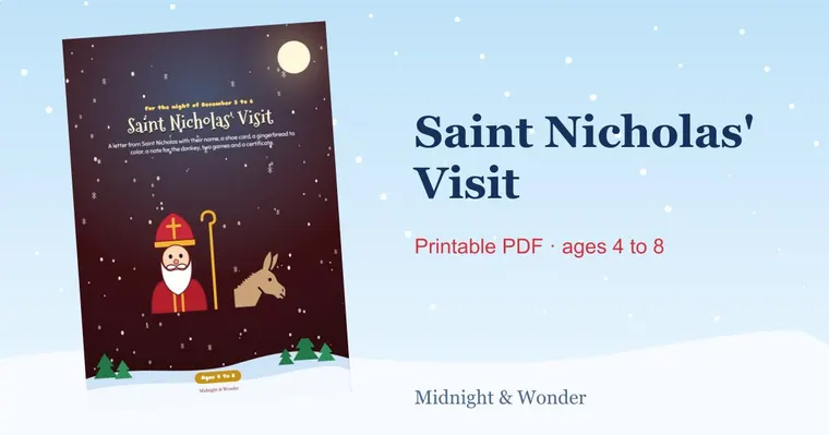 Saint Nicholas' Visit : Saint Nicholas' Visit